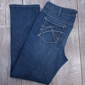Ariat Jeans Womens 38x33 REAL Gianna Arrow Straight Mid Rise Western Cowgirl